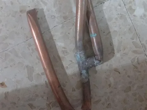 Tuberías de cobre recogidas por MetalRenova